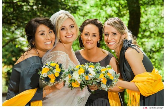 Beautiful bridesmaids in Cong Mayo