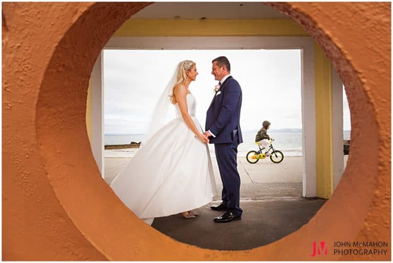 Wedding photos from the Salthill prom Galway